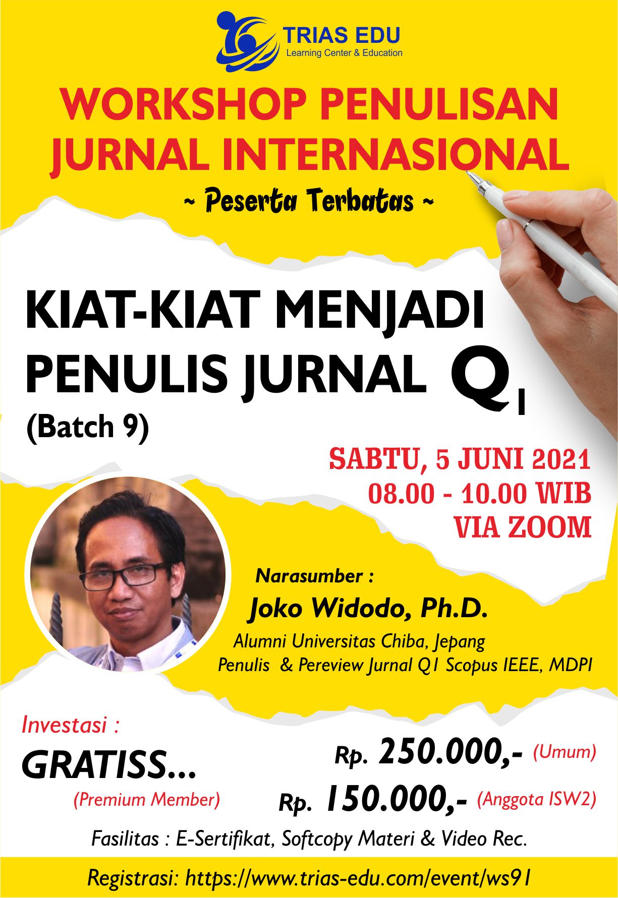 Workshop Penulisan Jurnal Internasional – Kiat-kiat Menjadi Penulis ...